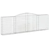 Image de vidaXL Paniers à gabions arqués 5 pcs 400x30x120/140 cm Fer galvanisé