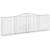 Image de vidaXL Paniers à gabions arqués 8 pcs 400x30x120/140 cm Fer galvanisé