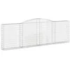 Image de vidaXL Paniers à gabions arqués 9 pcs 400x30x120/140 cm Fer galvanisé