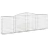Image de vidaXL Paniers à gabions arqués 10 pcs 400x30x120/140 cm Fer galvanisé