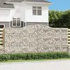Image de vidaXL Paniers à gabions arqués 4 pcs 400x30x180/200 cm Fer galvanisé