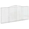 Image de vidaXL Paniers à gabions arqués 8 pcs 400x30x180/200 cm Fer galvanisé