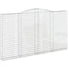 Image de vidaXL Paniers à gabions arqués 4 pcs 400x30x220/240 cm Fer galvanisé