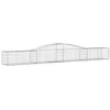 Image de vidaXL Paniers à gabions arqués 6 pcs 400x50x40/60 cm Fer galvanisé