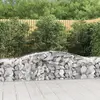Image de vidaXL Paniers à gabions arqués 3 pcs 400x50x60/80 cm Fer galvanisé