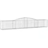 Image de vidaXL Paniers à gabions arqués 5 pcs 400x50x60/80 cm Fer galvanisé
