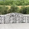 Image de vidaXL Paniers à gabions arqués 3 pcs 400x50x80/100 cm Fer galvanisé