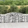 Image de vidaXL Paniers à gabions arqués 4 pcs 400x50x80/100 cm Fer galvanisé