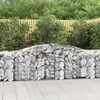 Image de vidaXL Paniers à gabions arqués 7 pcs 400x50x80/100 cm Fer galvanisé
