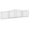Image de vidaXL Paniers à gabions arqués 20 pcs 400x50x80/100 cm Fer galvanisé
