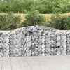 Image de vidaXL Paniers à gabions arqués 20 pcs 400x50x100/120 cm Fer galvanisé