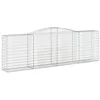 Image de vidaXL Paniers à gabions arqués 15 pcs 400x50x120/140 cm Fer galvanisé