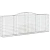 Image de vidaXL Paniers à gabions arqués 15 pcs 400x50x140/160 cm Fer galvanisé