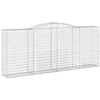 Image de vidaXL Paniers à gabions arqués 10 pcs 400x50x160/180 cm fer galvanisé