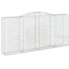 Image de vidaXL Paniers à gabions arqués 8 pcs 400x50x180/200 cm Fer galvanisé
