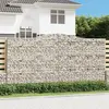 Image de vidaXL Paniers à gabions arqués 4 pcs 400x50x200/220 cm Fer galvanisé