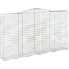 Image de vidaXL Paniers à gabions arqués 3 pcs 400x50x220/240 cm Fer galvanisé