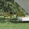 Image de vidaXL Chaises de camping lot de 2 Vert 54x43x59 cm Tissu Oxford
