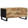 Image de vidaXL Table basse 80x50x40 cm Bois de manguier solide et d'ingénierie