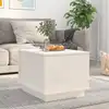 Image de vidaXL Table basse Blanc 40x50x35 cm Bois massif de pin