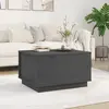 Image de vidaXL Table basse Gris 60x50x35 cm Bois massif de pin