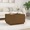 Image de vidaXL Table basse Marron miel 60x50x35 cm Bois massif de pin