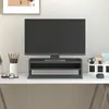 Image de vidaXL Support de moniteur Gris 50x24x16 cm Bois de pin solide