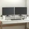 Image de vidaXL Support de moniteur Blanc 100x27x15 cm Bois de pin solide