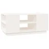 Image de Table basse 90x49x40,5 cm bois de pin massif blanc