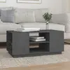 Image de vidaXL Table basse Gris 90x49x40,5 cm Bois massif de pin
