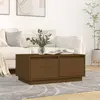 Image de vidaXL Table basse Marron miel 80x50x35 cm Bois massif de pin