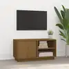 Image de vidaXL Meuble TV Marron miel 80x35x40,5 cm Bois de pin massif