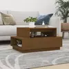 Image de vidaXL Table basse Marron miel 80x55x40,5 cm Bois massif de pin