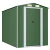 Image de vidaXL Abri de Jardin Cabane Maison de Stockage Remise d'Extérieur Hangar de Stockage d'Outils Vert 192x274x223 cm Acier Galvanisé