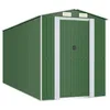 Image de vidaXL Abri de jardin Vert 192x440x223 cm Acier galvanisé