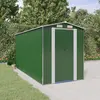 Image de vidaXL Abri de jardin Vert 192x440x223 cm Acier galvanisé