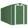 Image de vidaXL Abri de jardin Vert 192x523x223 cm Acier galvanisé