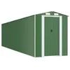 Image de vidaXL Abri de jardin Vert 192x855x223 cm Acier galvanisé