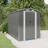 Image de vidaXL Abri de jardin Gris clair 192x274x223 cm Acier galvanisé