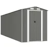 Image de vidaXL Abri de jardin Gris clair 192x606x223 cm Acier galvanisé