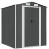 Image de vidaXL Abri de Jardin Cabane Maison de Stockage Remise d'Extérieur Hangar de Stockage d'Outils Anthracite 192x191x223 cm Acier Galvanisé
