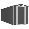 Image de vidaXL Abri de Jardin Cabane Maison de Stockage Remise d'Extérieur Hangar de Stockage d'Outils Anthracite 192x606x223 cm Acier Galvanisé