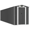 Image de vidaXL Abri de jardin Anthracite 192x772x223 cm Acier galvanisé