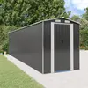 Image de vidaXL Abri de jardin Anthracite 192x772x223 cm Acier galvanisé