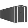 Image de vidaXL Abri de jardin Anthracite 192x938x223 cm Acier galvanisé