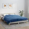 Image de vidaXL Couverture lestée Bleu 200x225 cm 9 kg Tissu