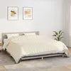 Image de vidaXL Couverture lestée Crème clair 220x260 cm 15 kg Tissu