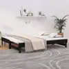 Image de vidaXL Lit coulissant sans matelas noir 2x(90x200) cm