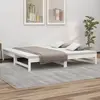 Image de vidaXL Lit coulissant sans matelas blanc 2x(100x200) cm
