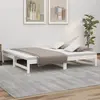 Image de vidaXL Lit coulissant sans matelas blanc 2x(90x190) cm